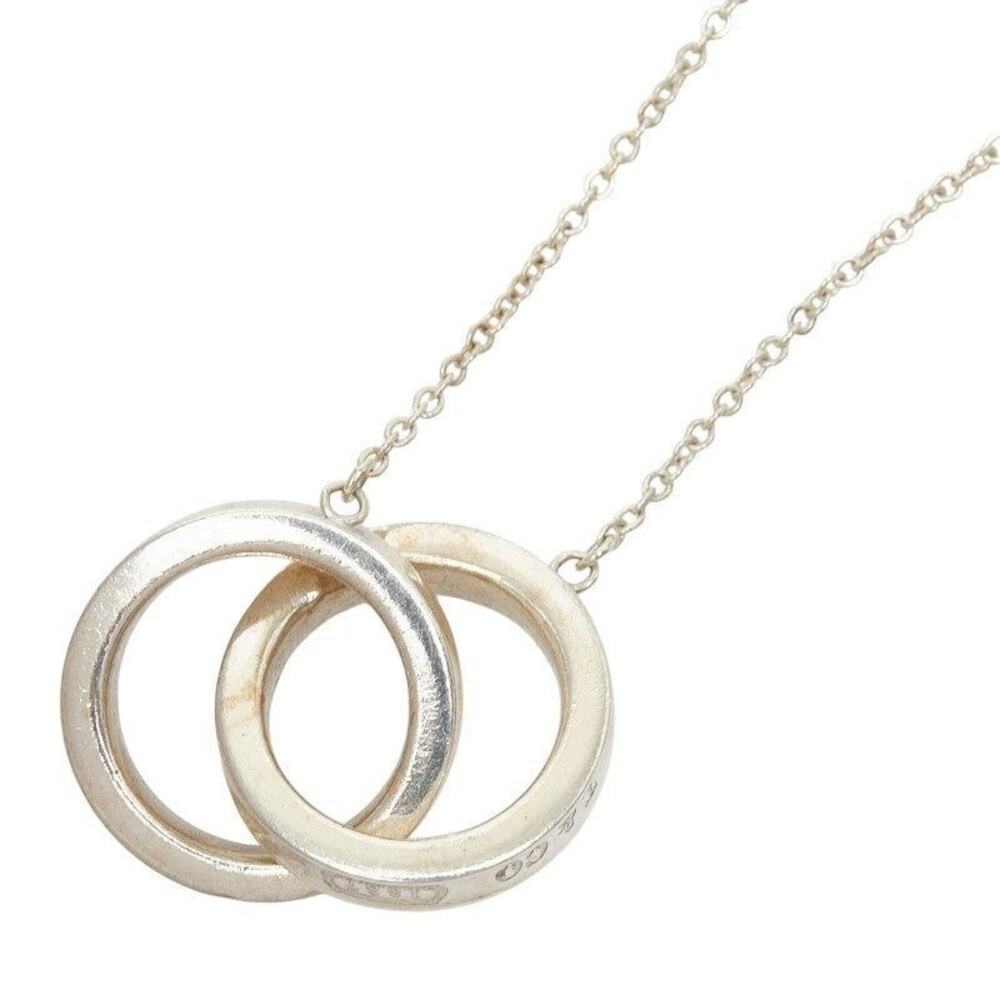 Tiffany & Co. 1837 Interlocking Circle Sterling Silver 925 Necklace